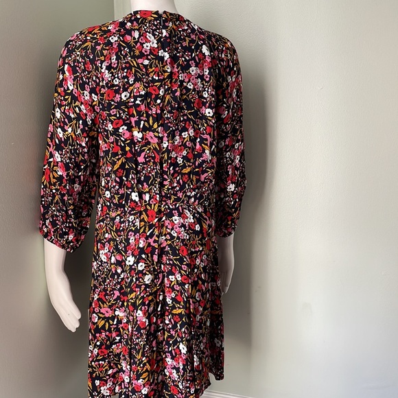 Whistles FLIPPY MEADOW PRINT DRESS IN PINK MULTI - Picture 9 of 11